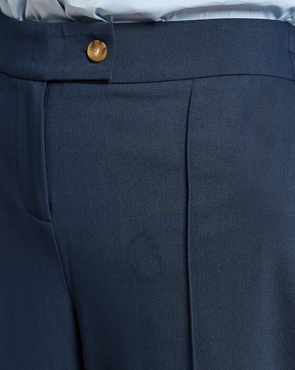 Stoffhose mit Biese leicht verkürzt