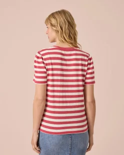 Streifenshirt mit Struktur