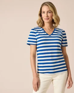 Streifenshirt mit Struktur