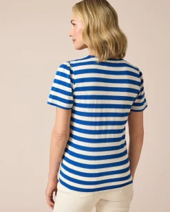 Streifenshirt mit Struktur