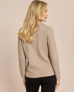 Strick-Blazer mit Wollanteil mercerisiert