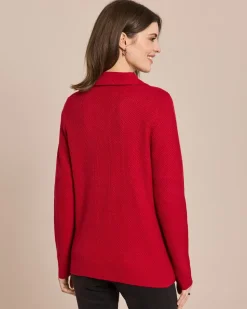 Strick-Blazer mit Wollanteil mercerisiert