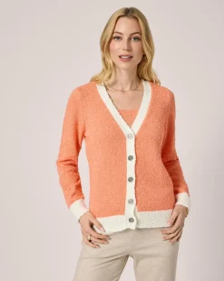 Strickjacke aus Flauschgarn