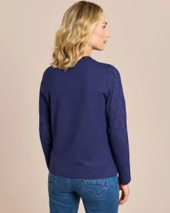 Strickjacke Rautenstrick & Kettendeko