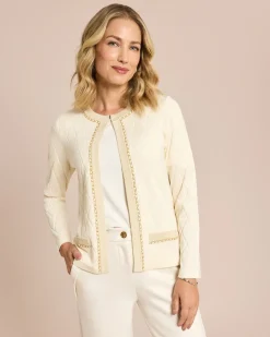 Strickjacke Rautenstrick & Kettendeko