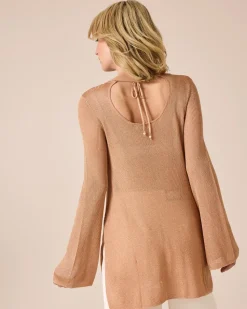 Strickshirt mit Metallgarn
