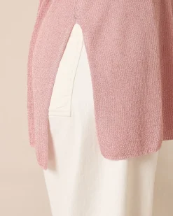 Strickshirt mit Metallgarn