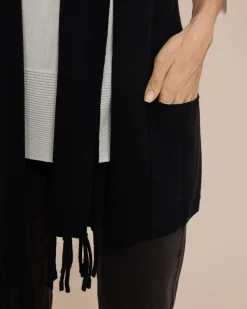 Strickweste mit Schalkragen