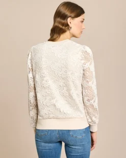 Sweatshirt aus Spitze