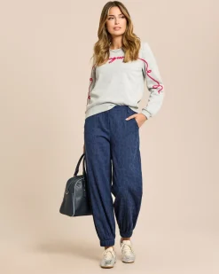 Sweatshirt mit "Buongiorno" Stickerei