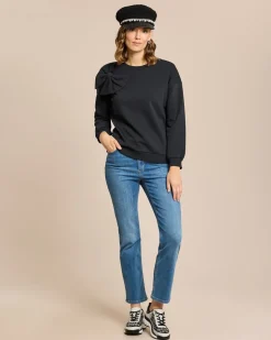 Sweatshirt mit großer Schleife