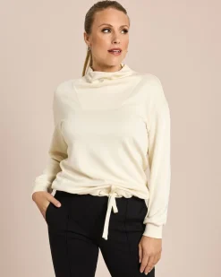Sweatshirt mit lockerem Kragen