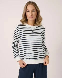 Sweatshirt mit Streifen