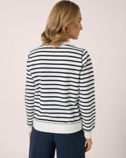 Sweatshirt mit Streifen