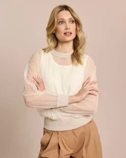 Tüll-Sweatshirt
