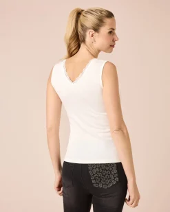 Top mit Spitze