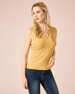 Top mit Spitze