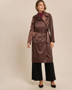 Trenchcoat aus Satin