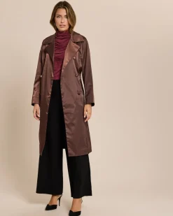 Trenchcoat aus Satin