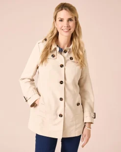 Trenchcoat mit Dekoknöpfen