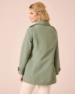 Trenchcoat mit Dekoknöpfen