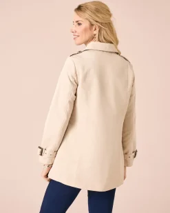 Trenchcoat mit Dekoknöpfen