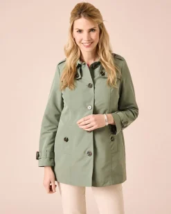 Trenchcoat mit Dekoknöpfen