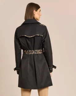 Trenchcoat mit Leoprint