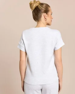 T-Shirt aus Sweatware