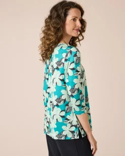 Tunikashirt mit Blumendruck