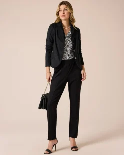 Velourlederimitat Blazer