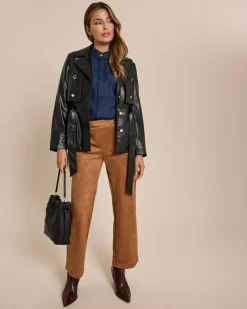 Veloursimitathose mit weitem Bein
