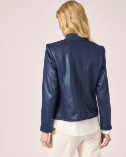 Velourslederimitat-Jacke