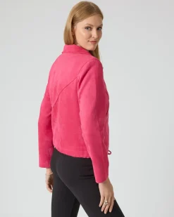 Velourslederimitat-Jacke