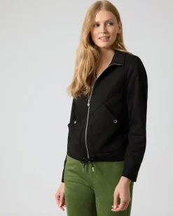 Velourslederimitat-Jacke