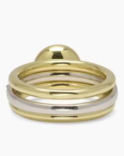 Verwandlungsring 3er Set mit MK-Perle 8 mm und Zirkonia