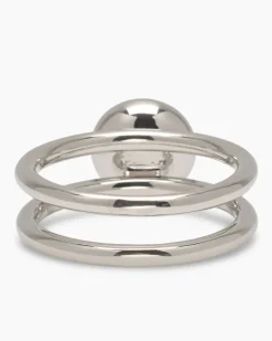 Verwandlungsring 3er Set mit MK-Perle 8 mm und Zirkonia