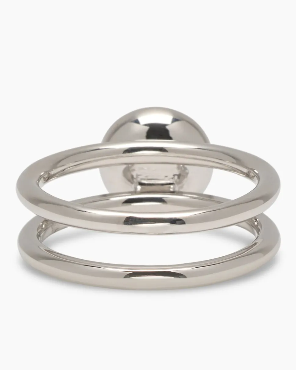 Verwandlungsring 3er Set mit MK-Perle 8 mm und Zirkonia
