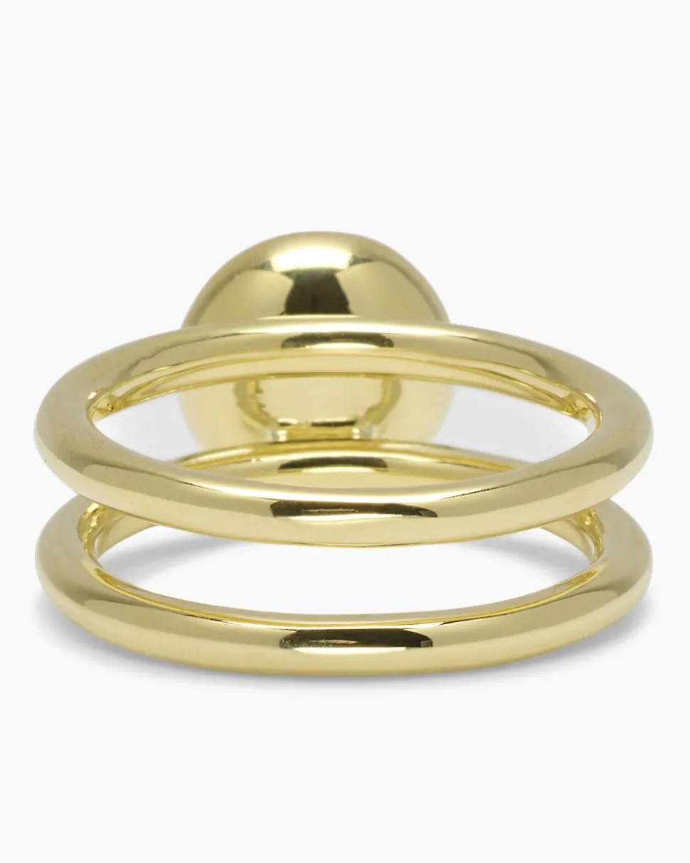 Verwandlungsring 3er Set mit MK-Perle 8 mm und Zirkonia