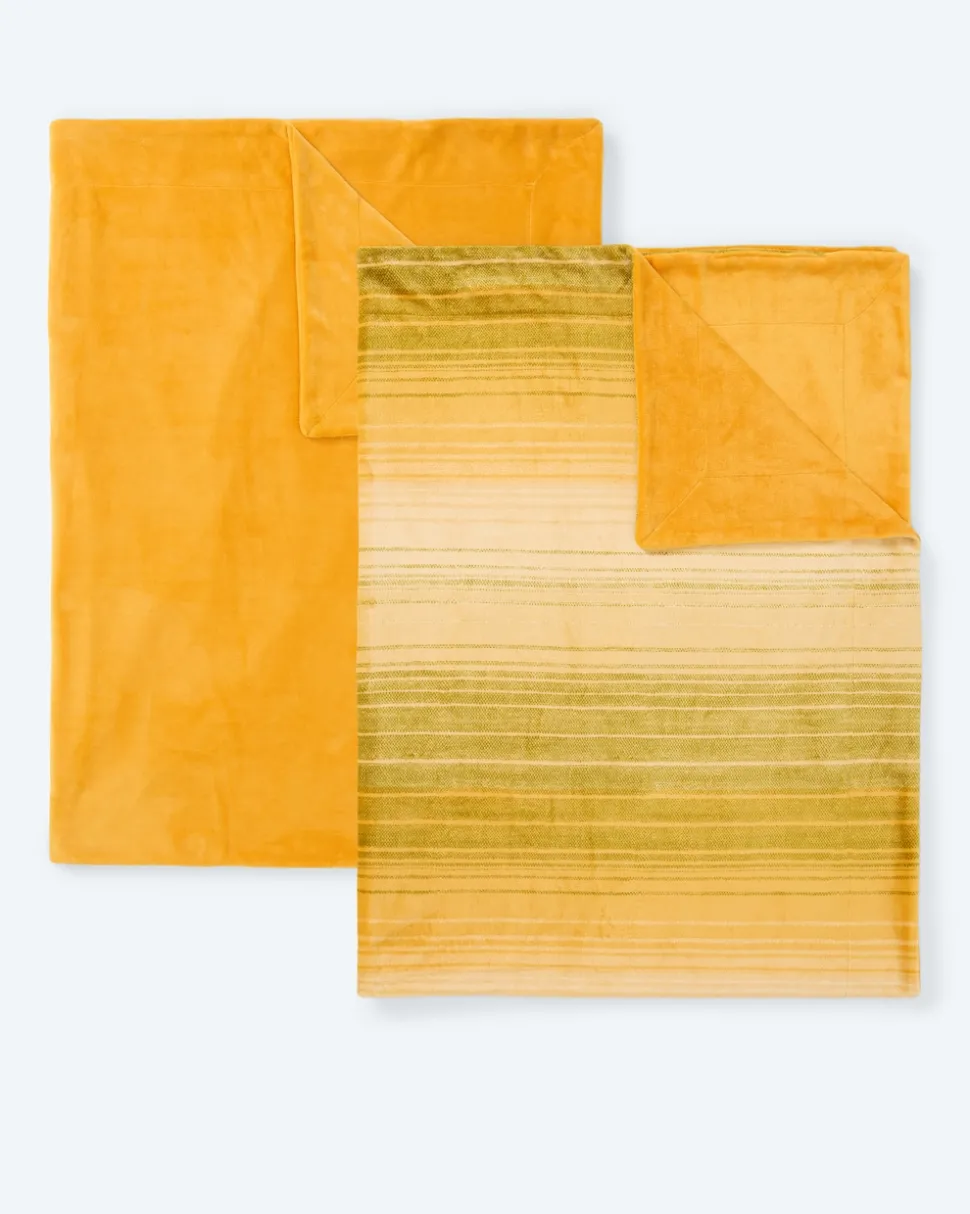 Wendedecke XXL "Streifen/Uni", 2er-Set