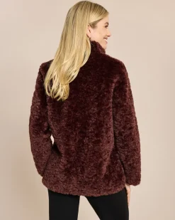 Wendejacke Velourimitat/Webpelz