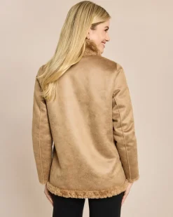 Wendejacke Velourimitat/Webpelz