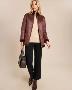 Wendejacke Velourimitat/Webpelz