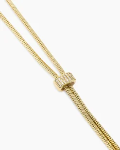 Y-Collier mit Zirkonia