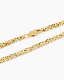 Zopfarmband in Gold 585