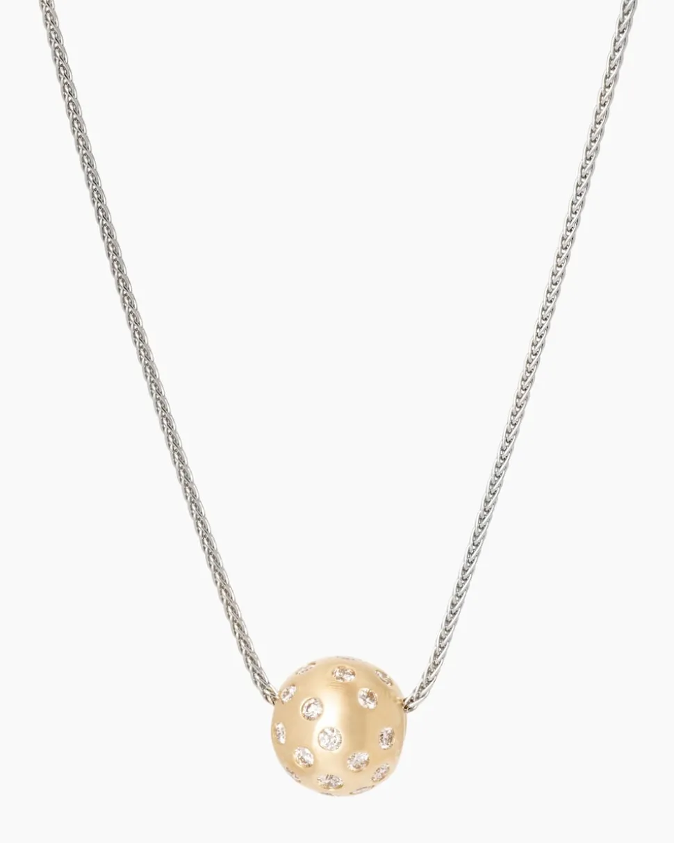 Zopfkette + Brillantanhänger 0,50 ct